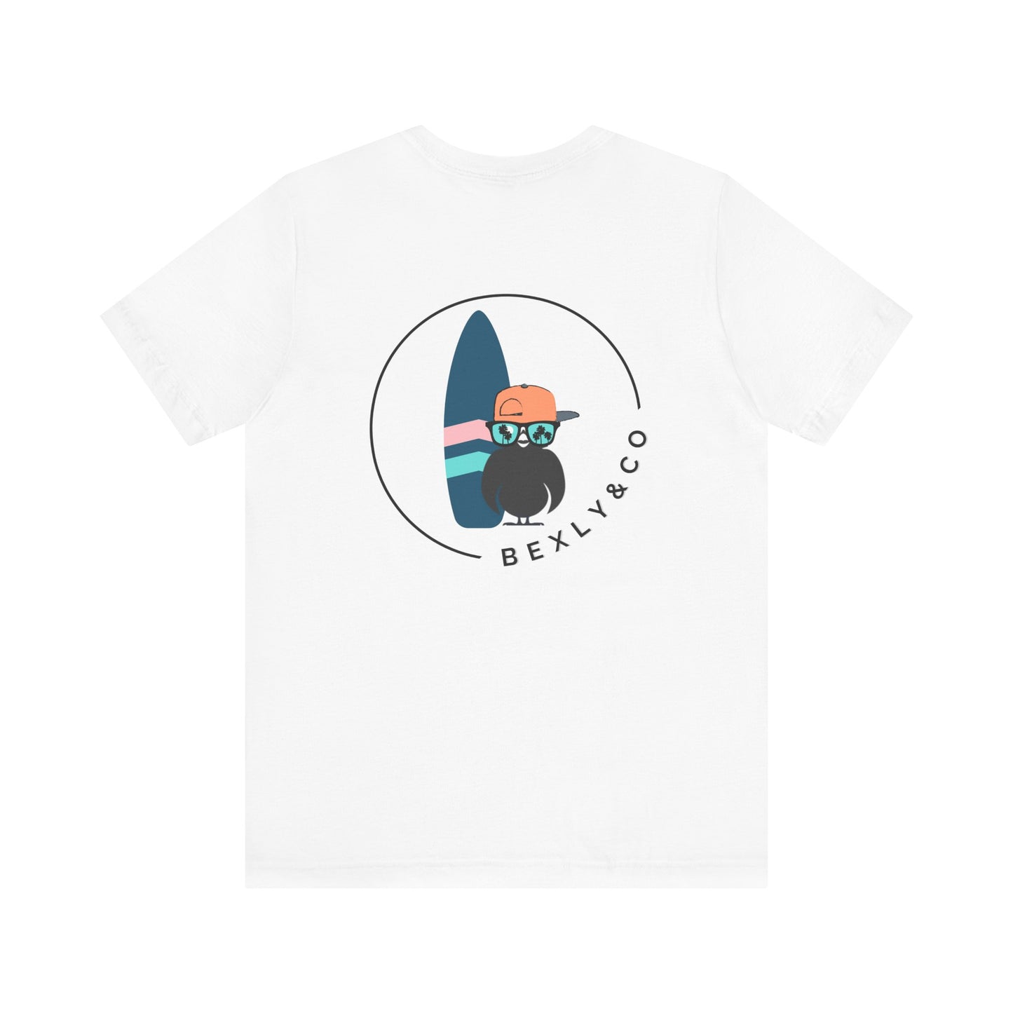 Unisex Stylish Tee- Surfer Blue Board