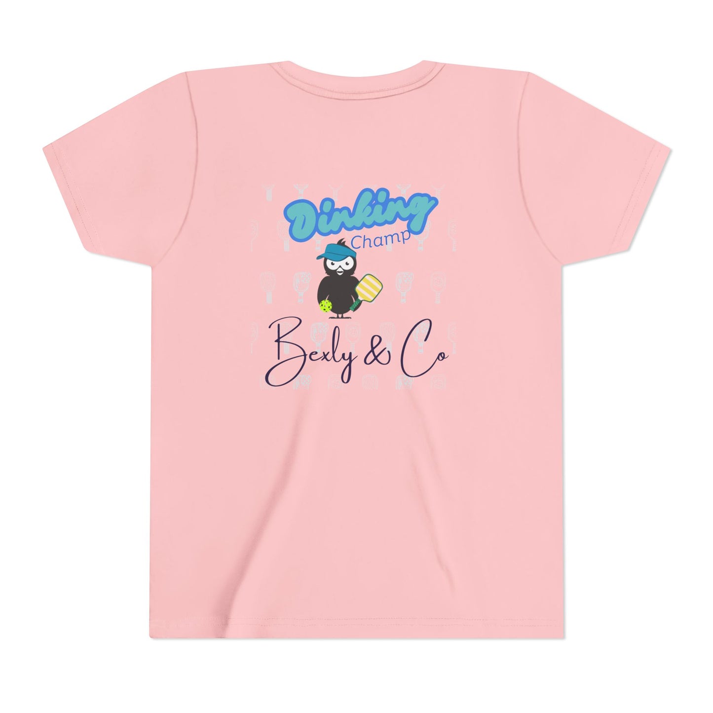Youth Unisex Short Sleeve Tee - Fun 'Dinking Champ' Design for Active Kids