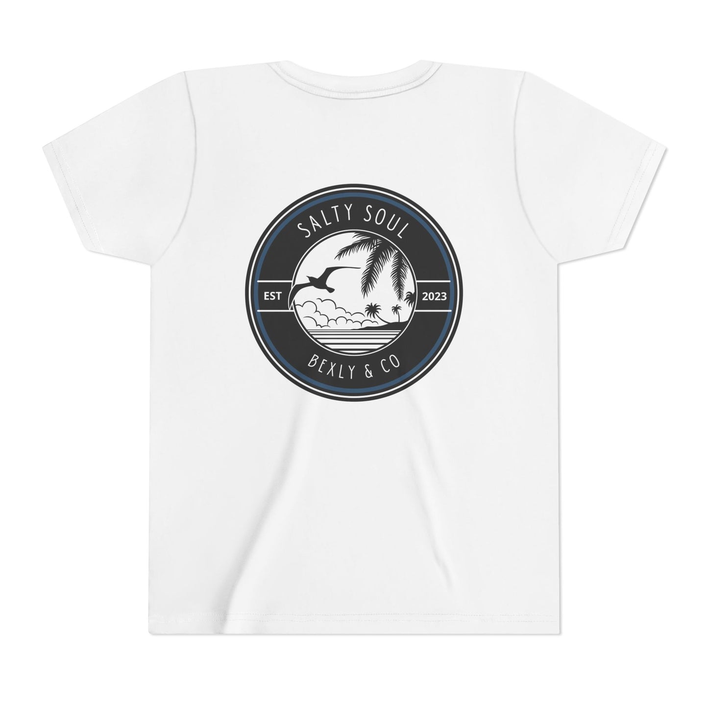 Salty Soul Youth Tee, Beach Vibes Shirt, Summer Fun Top, Kid's Vacation T-Shirt, Family Beach Day Outfit, Outdoor Adventure Wear