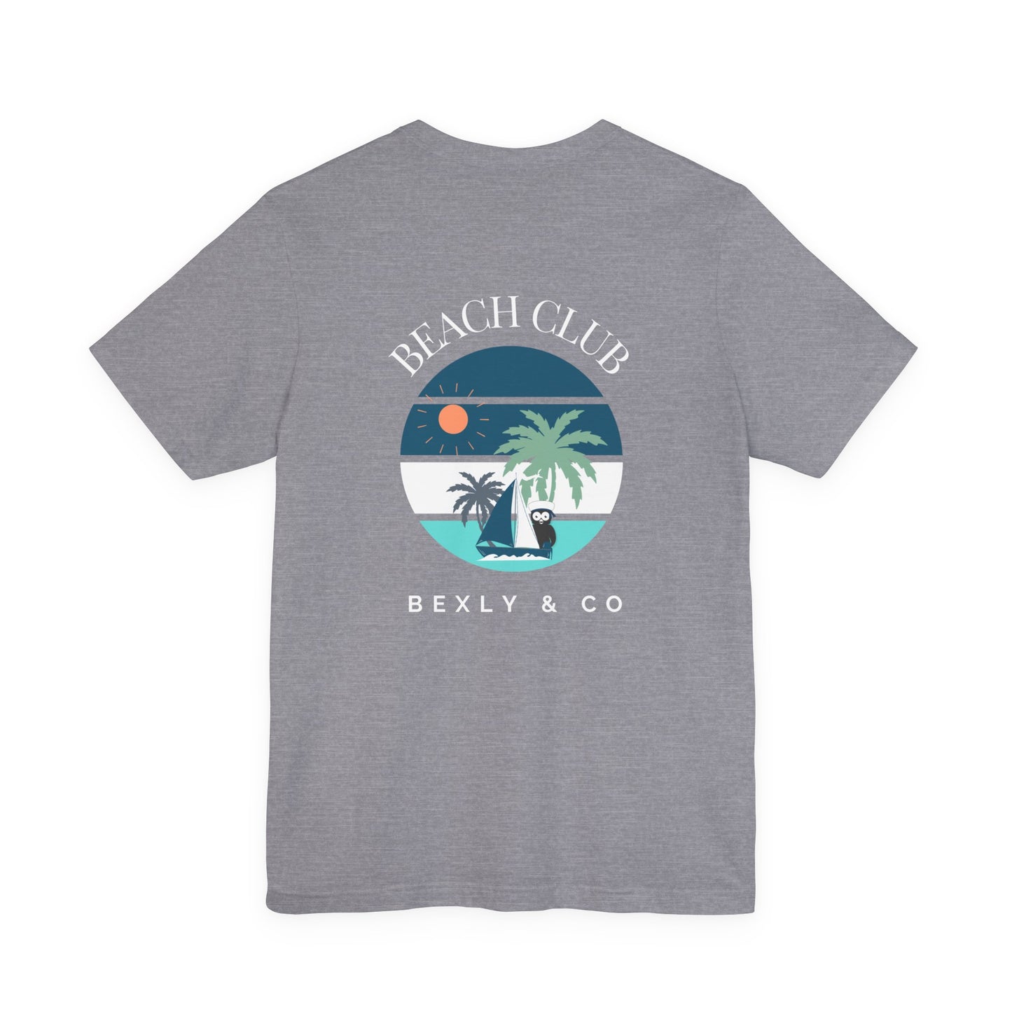Beach Club Graphic Tee | Summer Vibe T-Shirt, Unisex Casual Wear, Perfect for Beach Days, Gift for Vacation Lovers, Palm Tree Design