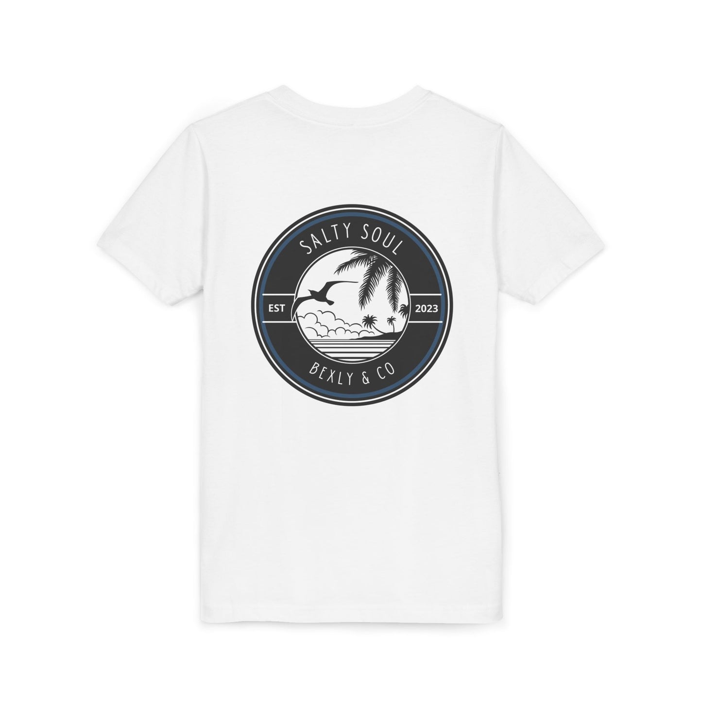 Salty Soul Youth Tee, Beach Vibes Shirt, Summer Fun Top, Kid's Vacation T-Shirt, Family Beach Day Outfit, Outdoor Adventure Wear
