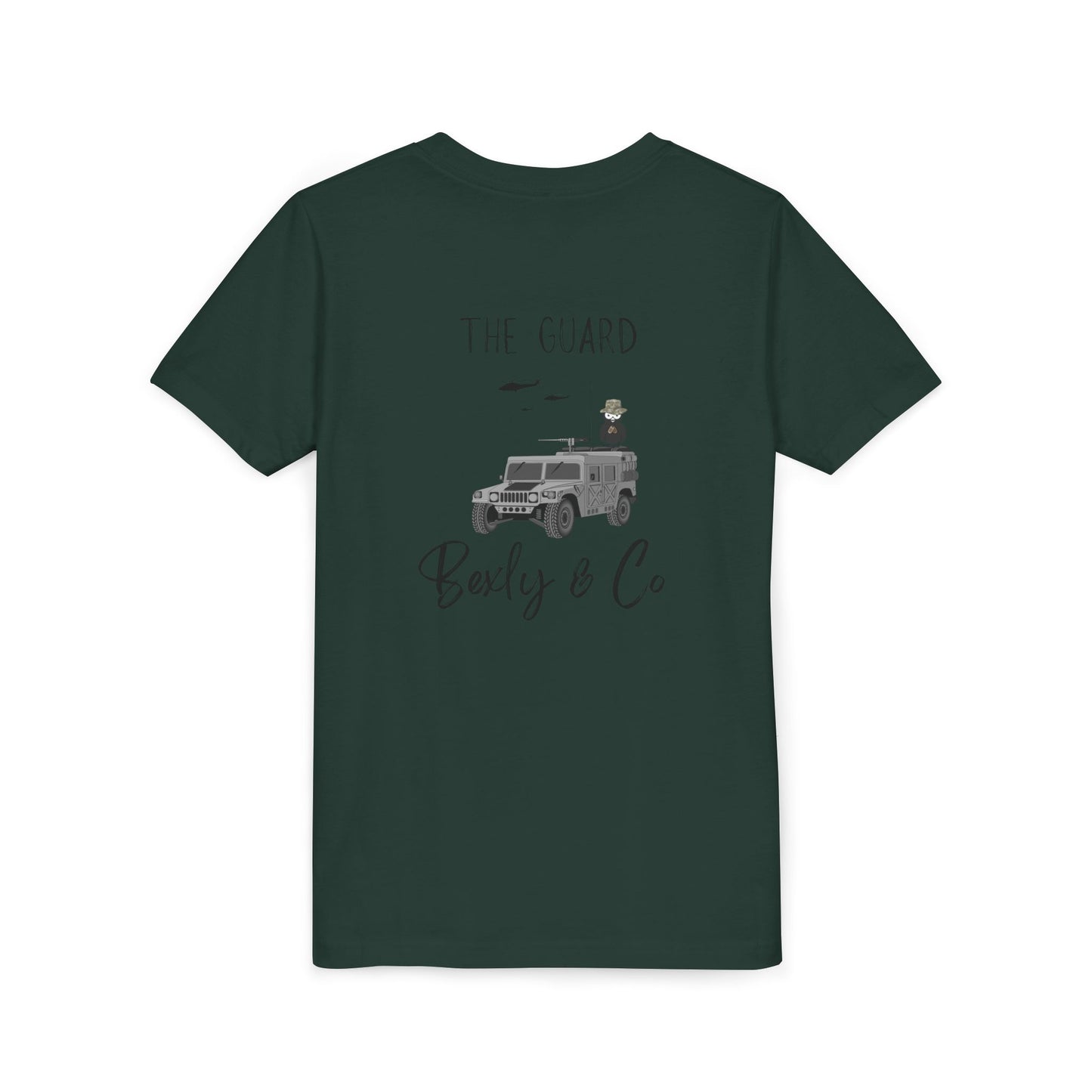 Adventure-Themed Youth Short Sleeve Tee - 'The Guard' Design