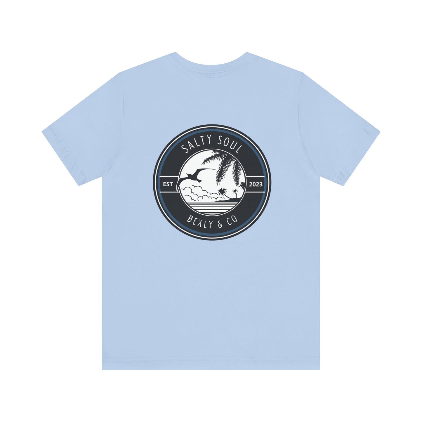 Salty Soul Unisex Tee - Beach Vibes, Summer Casual Wear, Great for Surfing, Gifts for Ocean Lovers, Relaxed Fit