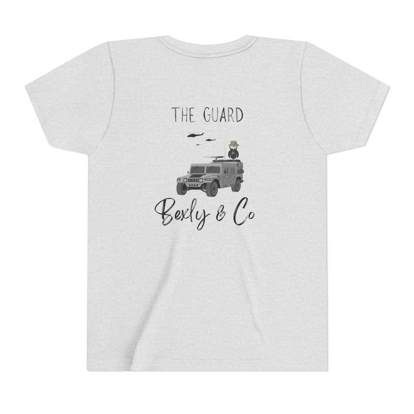 Adventure-Themed Youth Short Sleeve Tee - 'The Guard' Design