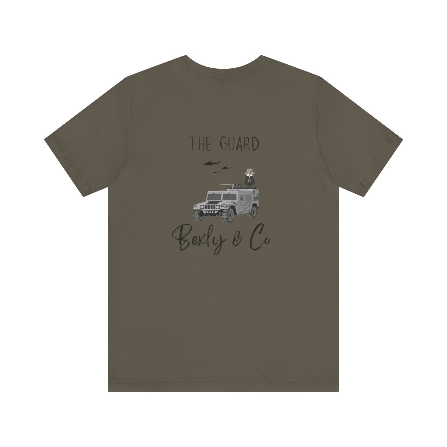 Unisex Short Sleeve Tee - The Guard Design for Adventure Lovers