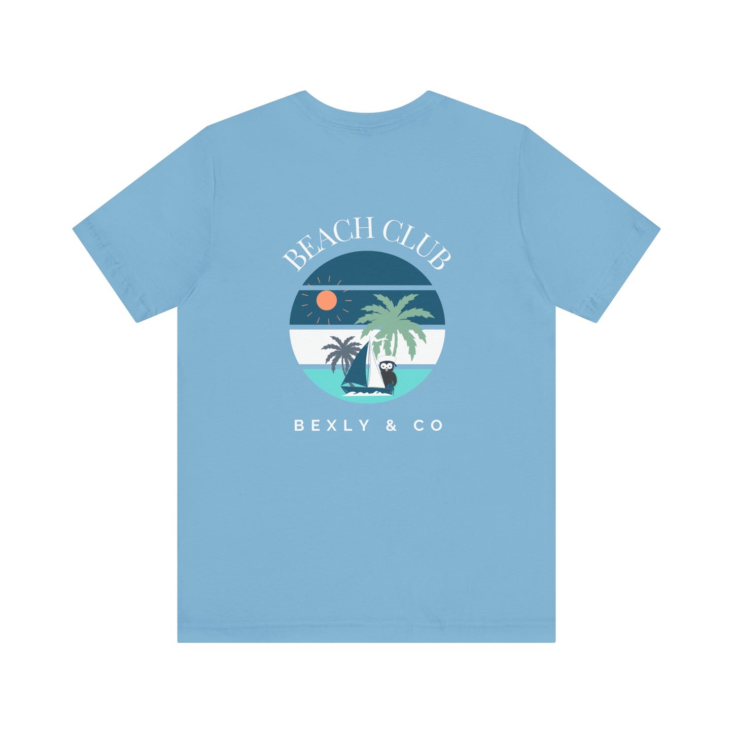 Beach Club Graphic Tee | Summer Vibe T-Shirt, Unisex Casual Wear, Perfect for Beach Days, Gift for Vacation Lovers, Palm Tree Design