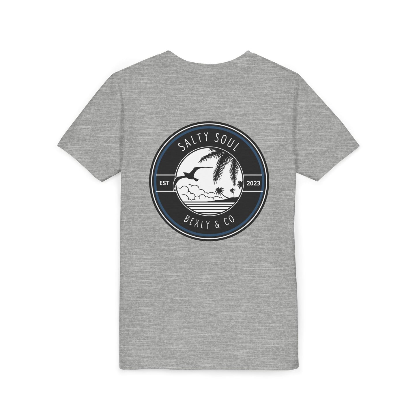 Salty Soul Youth Tee, Beach Vibes Shirt, Summer Fun Top, Kid's Vacation T-Shirt, Family Beach Day Outfit, Outdoor Adventure Wear