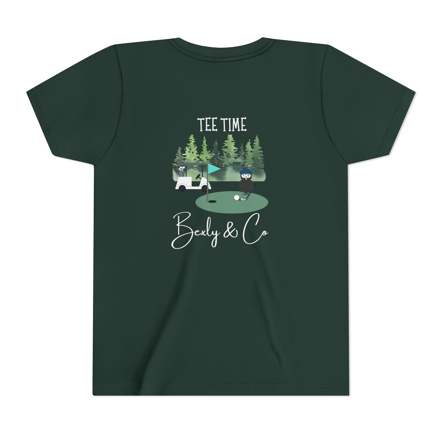 Youth Golf Cart Tee - Fun Short Sleeve T-Shirt for Kids