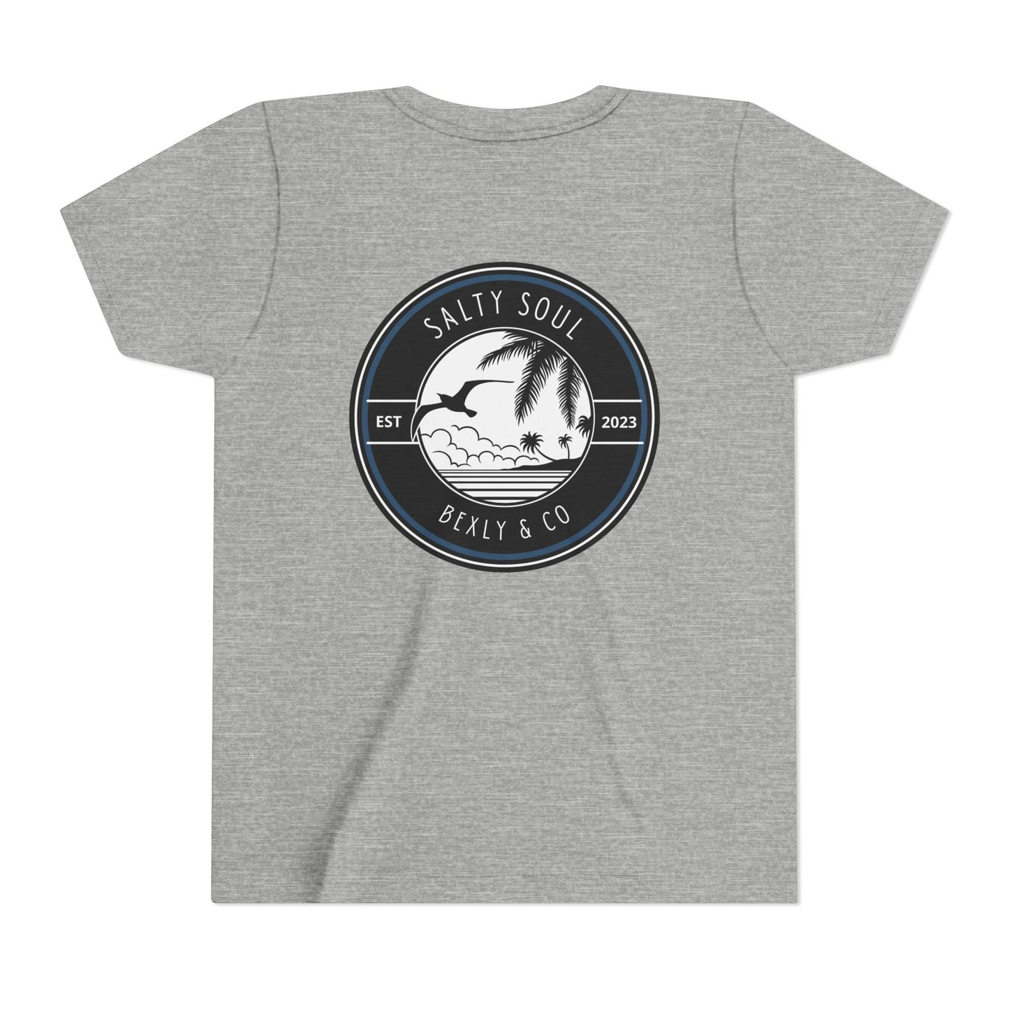 Salty Soul Youth Tee, Beach Vibes Shirt, Summer Fun Top, Kid's Vacation T-Shirt, Family Beach Day Outfit, Outdoor Adventure Wear