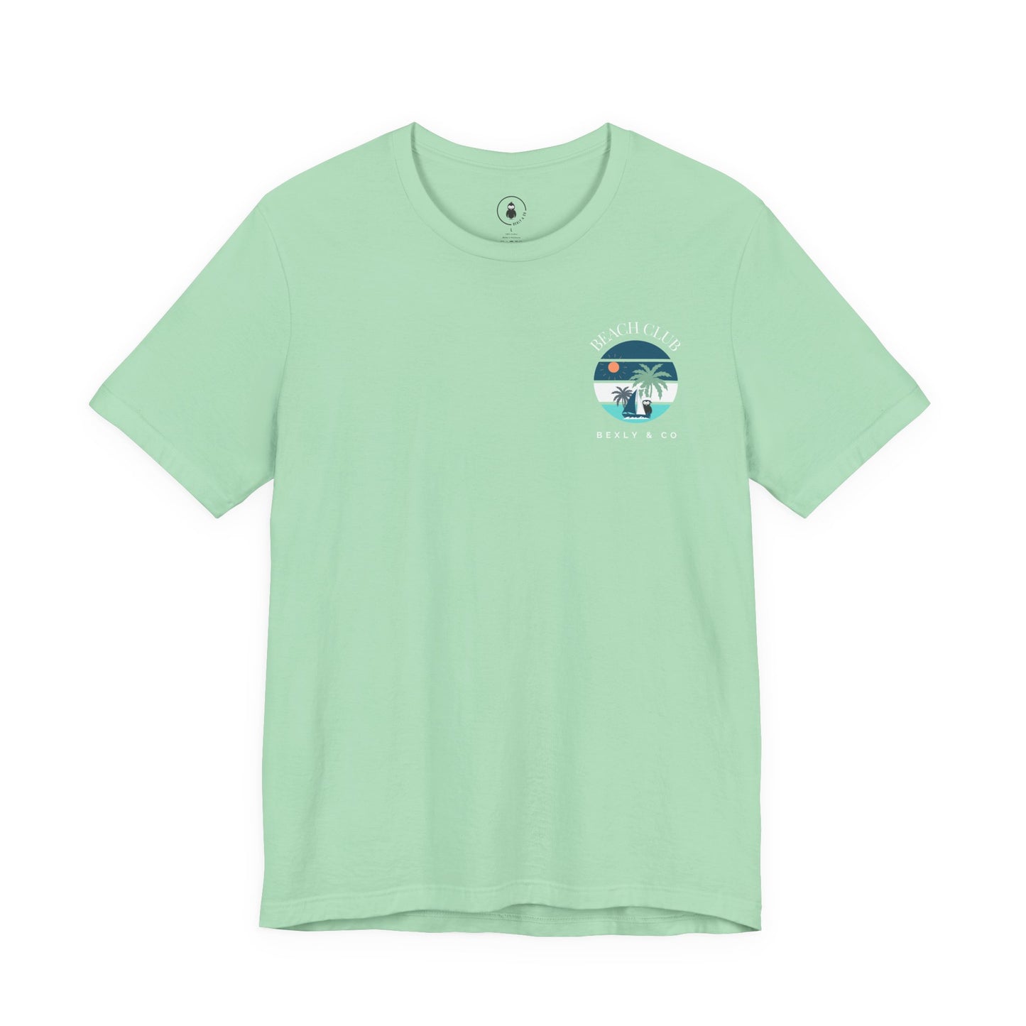 Beach Club Graphic Tee | Summer Vibe T-Shirt, Unisex Casual Wear, Perfect for Beach Days, Gift for Vacation Lovers, Palm Tree Design