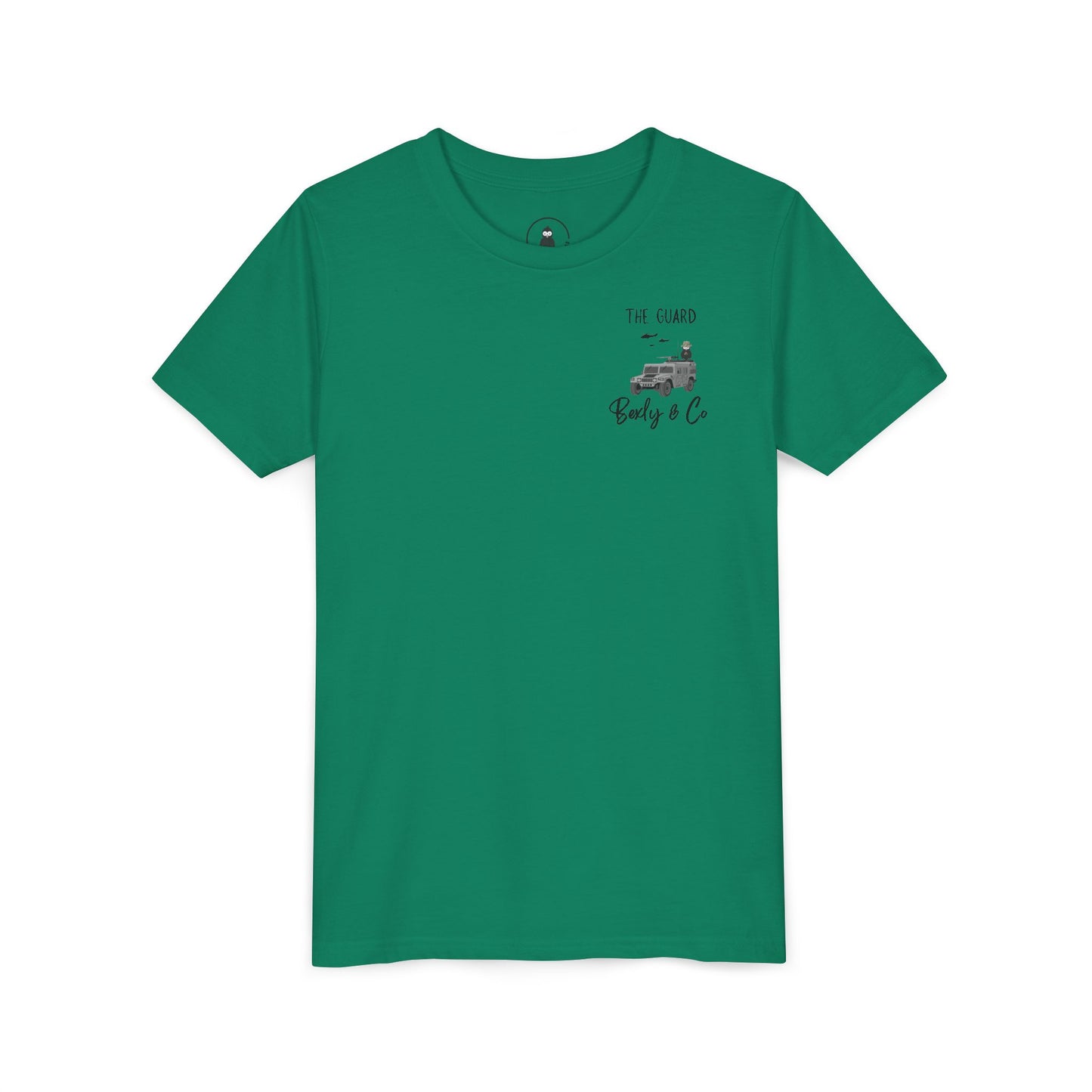 Adventure-Themed Youth Short Sleeve Tee - 'The Guard' Design