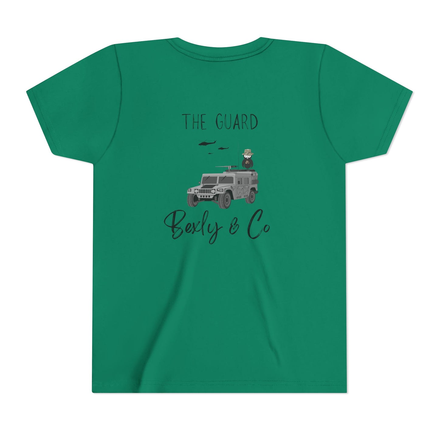 Adventure-Themed Youth Short Sleeve Tee - 'The Guard' Design