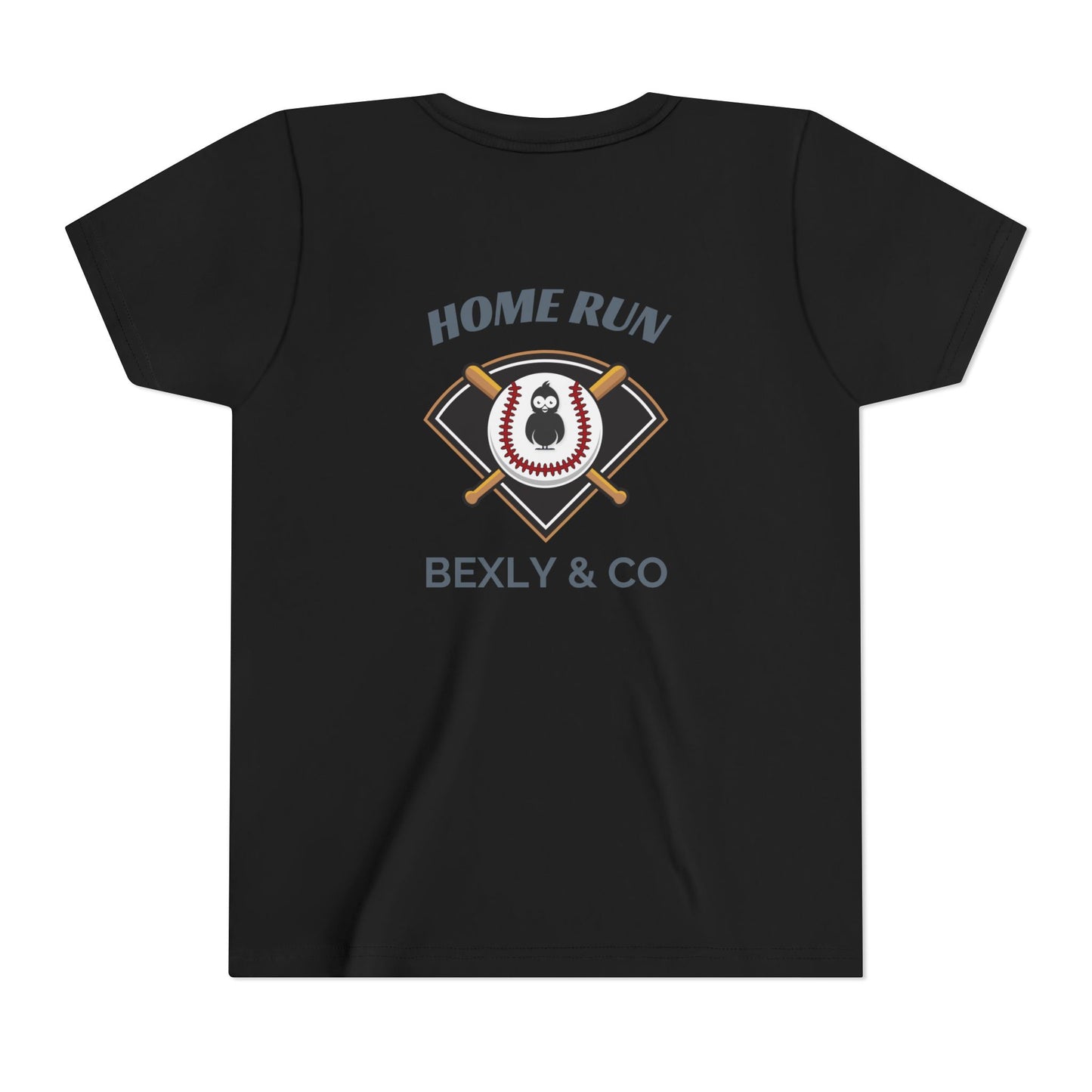 Home Run Youth Short Sleeve Tee - Baseball Tee for Kids