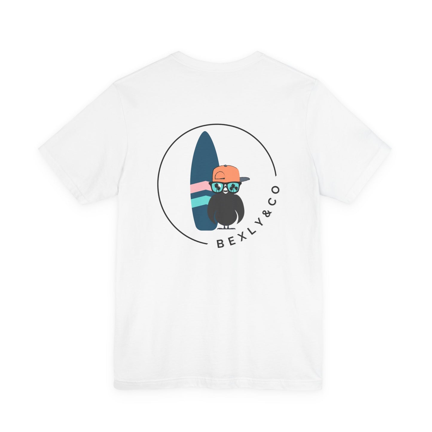 Unisex Stylish Tee- Surfer Blue Board