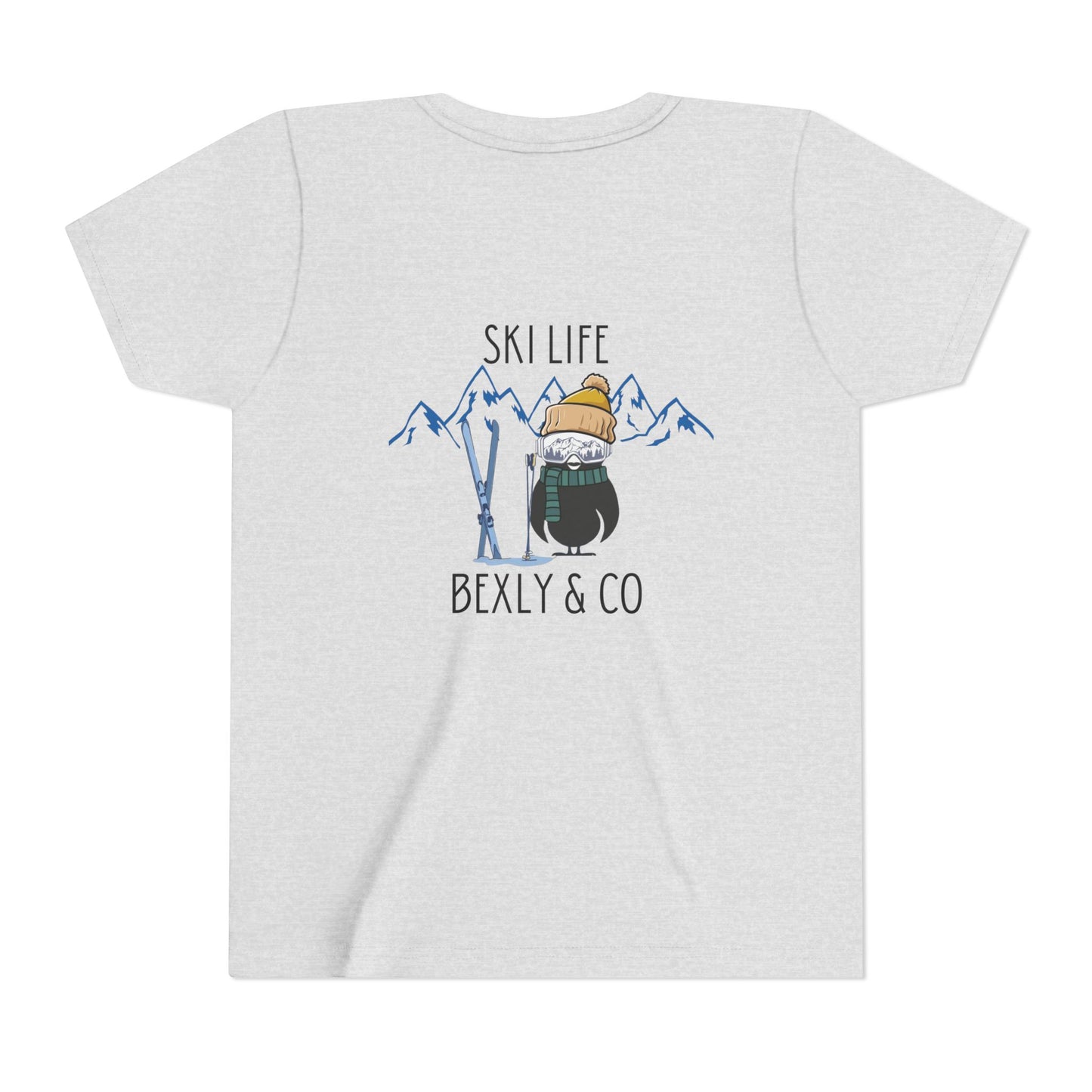 Youth Short Sleeve Tee - Ski Life Adventure Shirt for Young Skiers