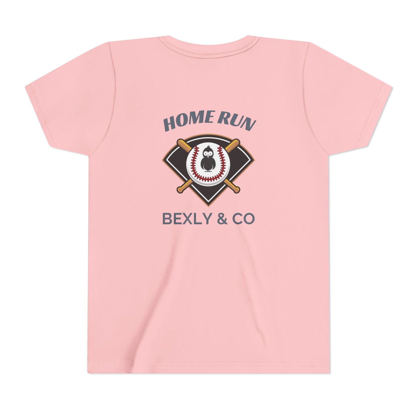 Home Run Youth Short Sleeve Tee - Baseball Tee for Kids