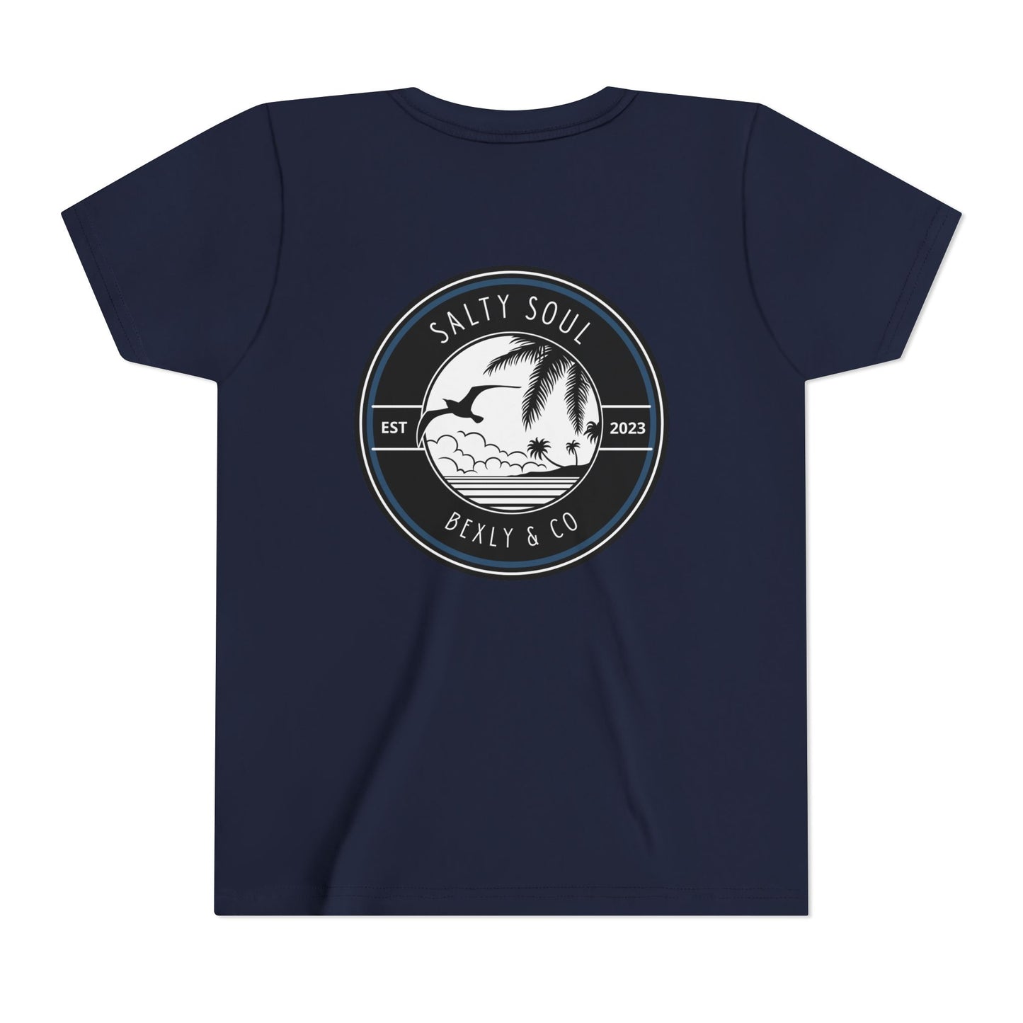 Salty Soul Youth Tee, Beach Vibes Shirt, Summer Fun Top, Kid's Vacation T-Shirt, Family Beach Day Outfit, Outdoor Adventure Wear