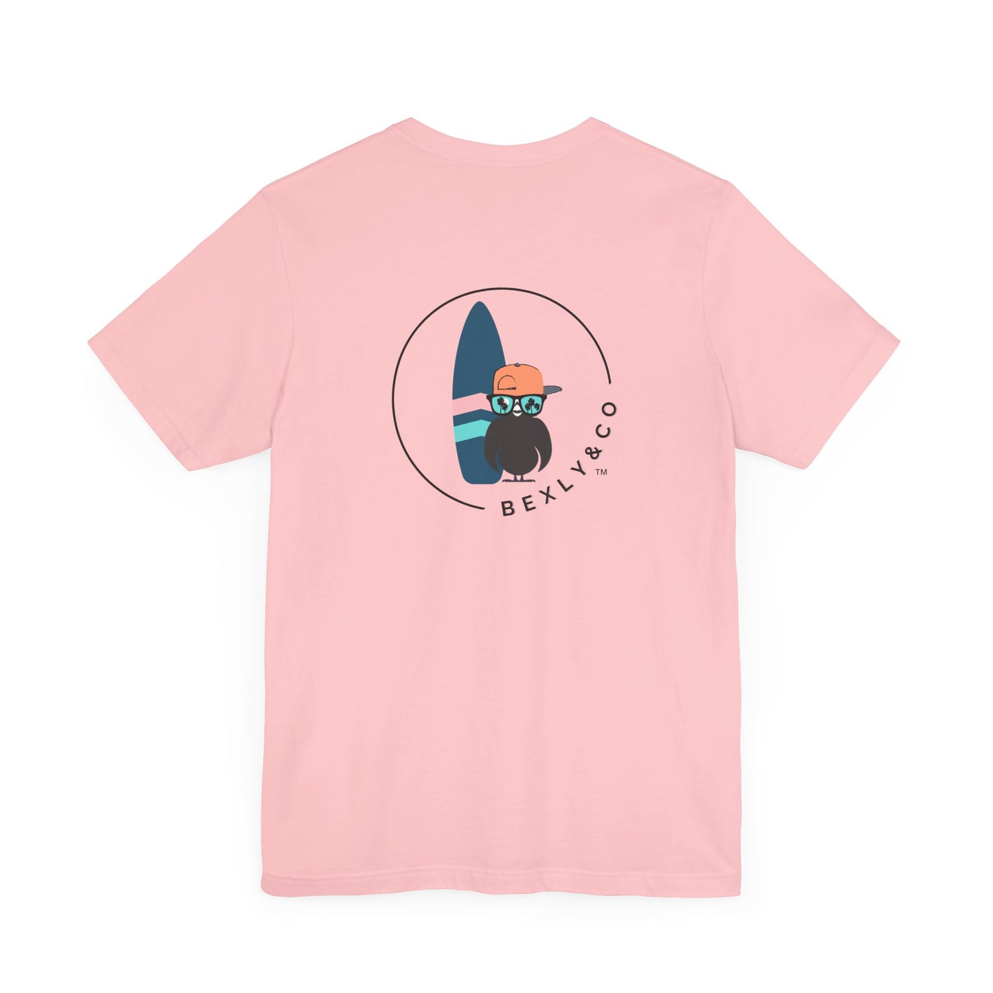 Unisex Stylish Tee- Surfer Blue Board