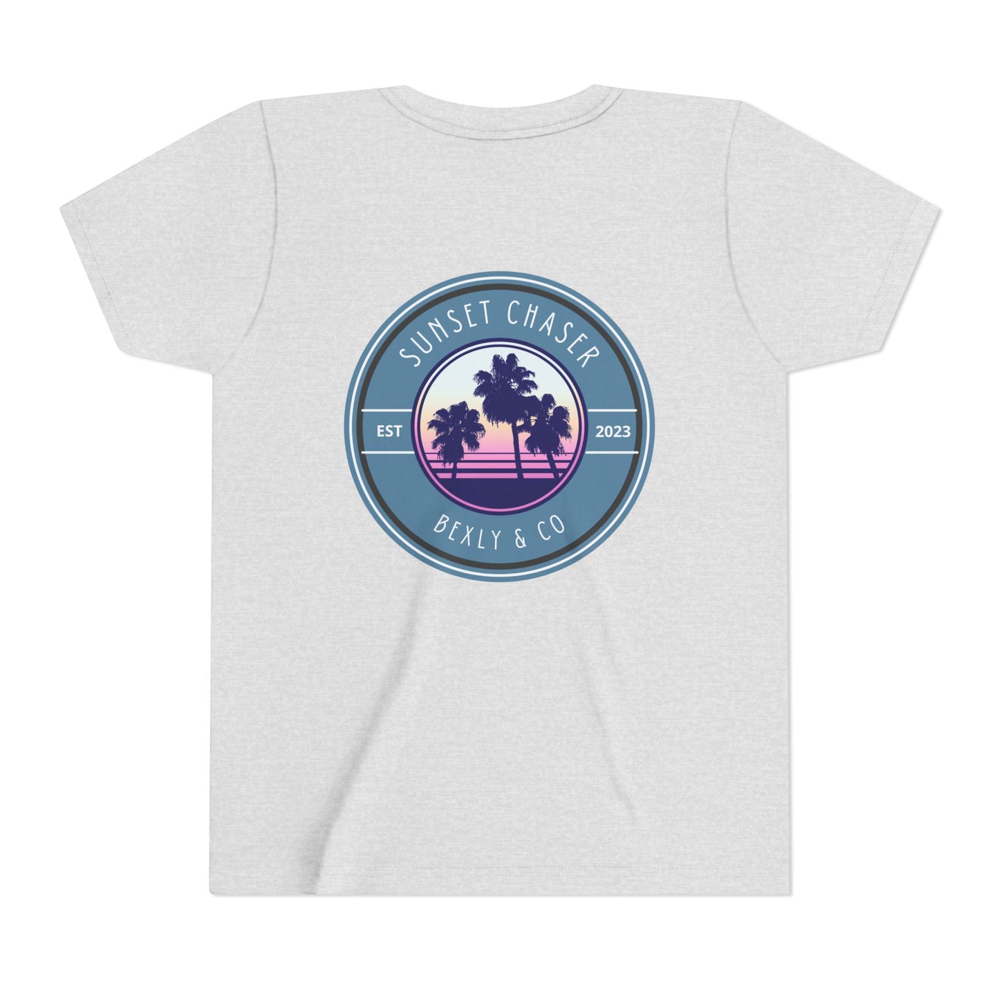 Sunset Chaser Palm Tree Youth Tee | Tropical Vibes, Summer Shirt, Beach Wear, Vacation Outfit, Gift for Kids