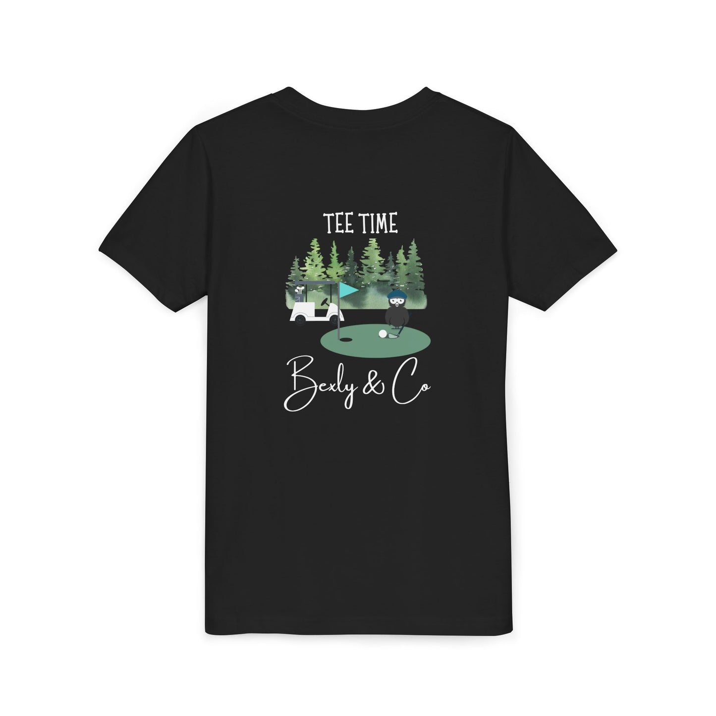 Youth Golf Cart Tee - Fun Short Sleeve T-Shirt for Kids