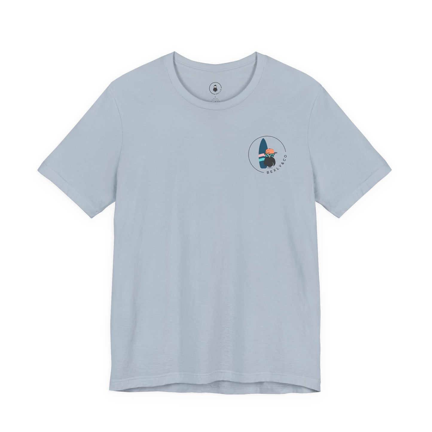 Unisex Stylish Tee- Surfer Blue Board