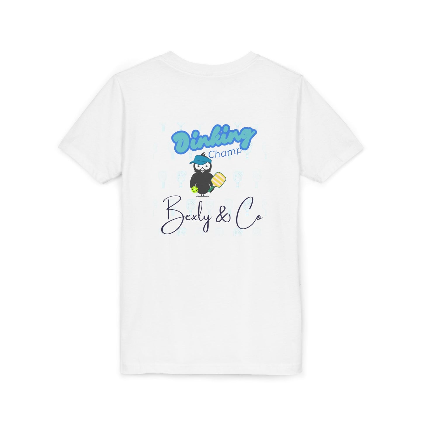 Youth Unisex Short Sleeve Tee - Fun 'Dinking Champ' Design for Active Kids