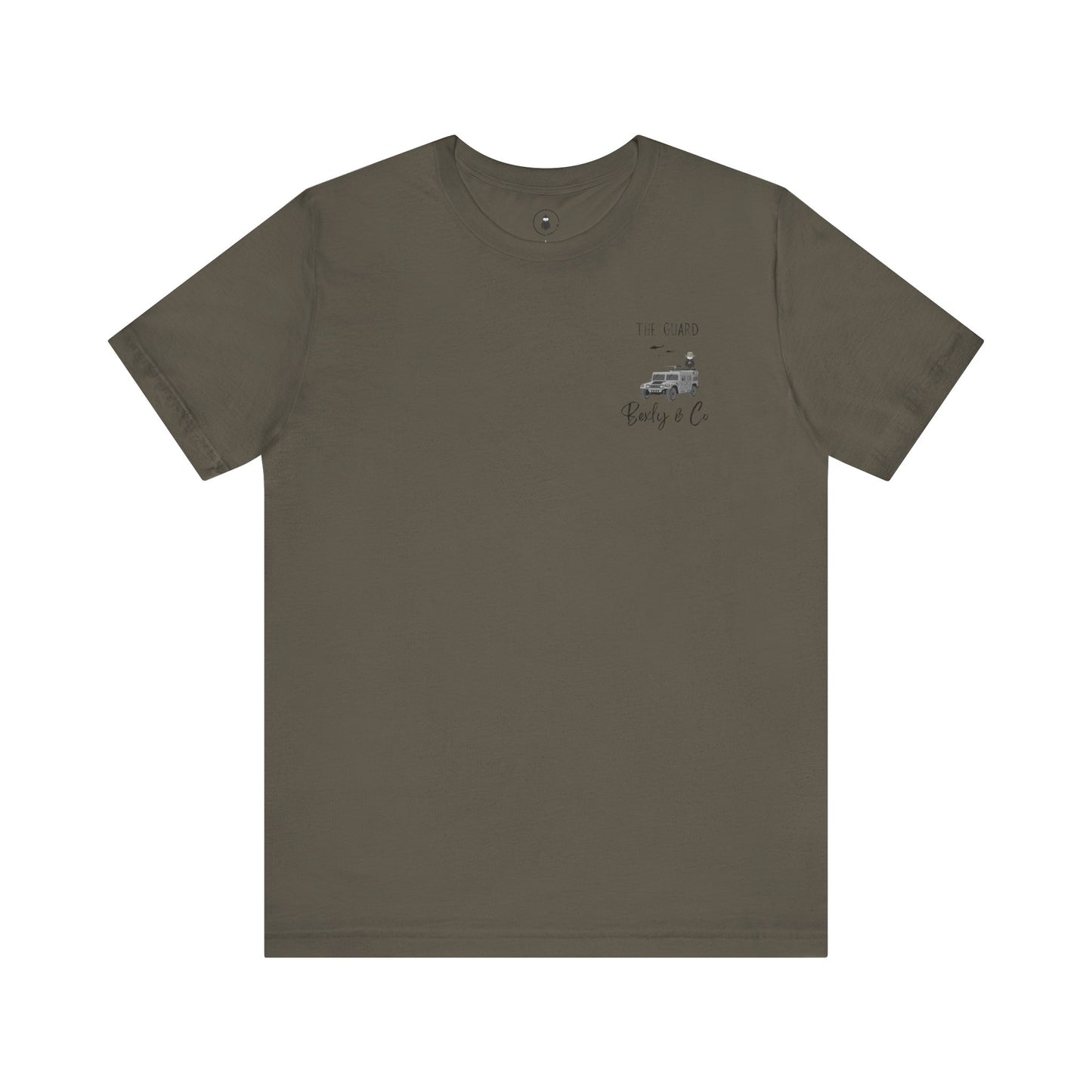 Unisex Short Sleeve Tee - The Guard Design for Adventure Lovers