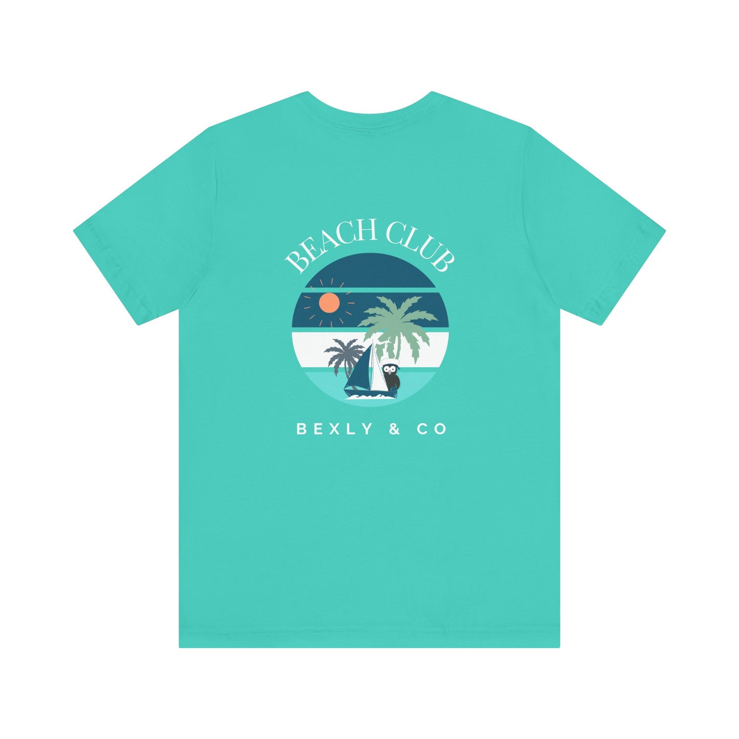 Beach Club Graphic Tee | Summer Vibe T-Shirt, Unisex Casual Wear, Perfect for Beach Days, Gift for Vacation Lovers, Palm Tree Design