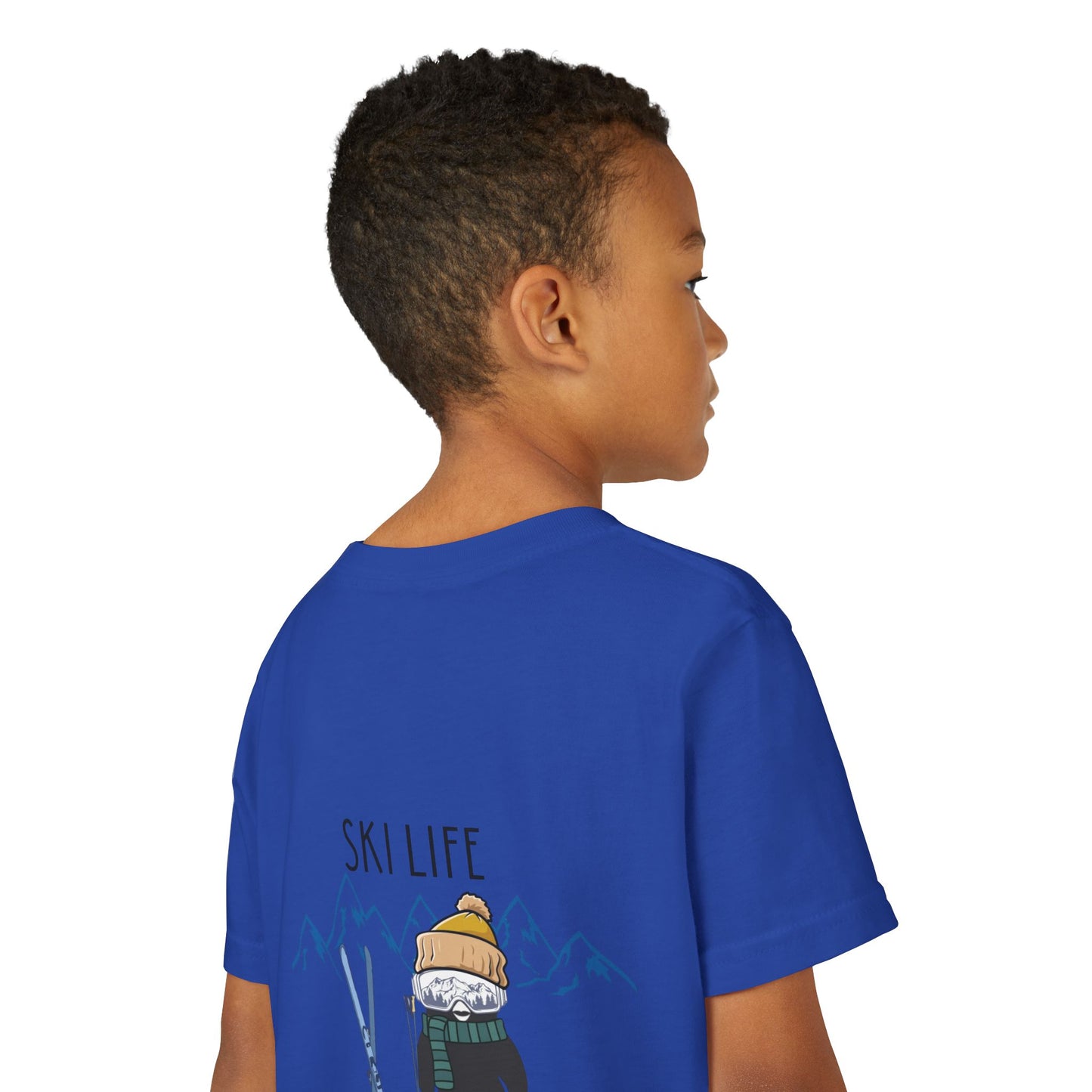 Youth Short Sleeve Tee - Ski Life Adventure Shirt for Young Skiers