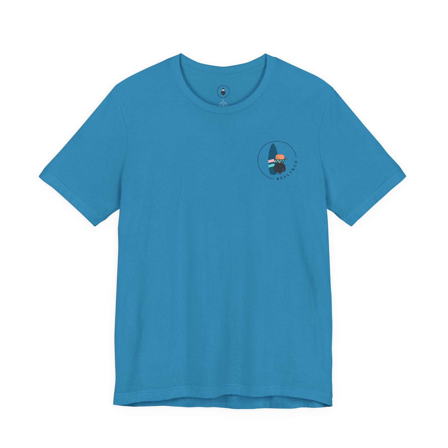 Unisex Stylish Tee- Surfer Blue Board