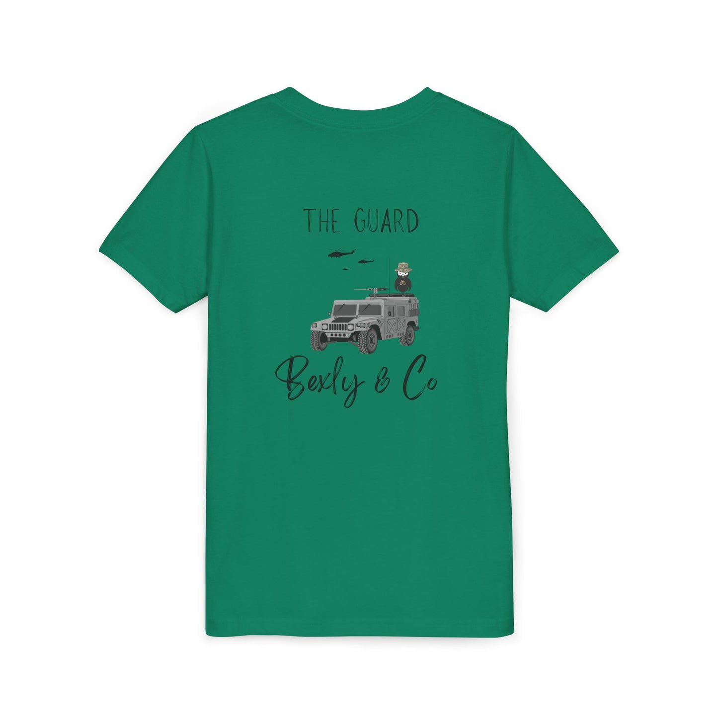 Adventure-Themed Youth Short Sleeve Tee - 'The Guard' Design