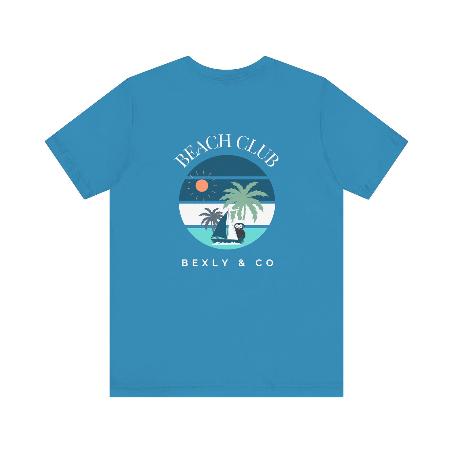 Beach Club Graphic Tee | Summer Vibe T-Shirt, Unisex Casual Wear, Perfect for Beach Days, Gift for Vacation Lovers, Palm Tree Design