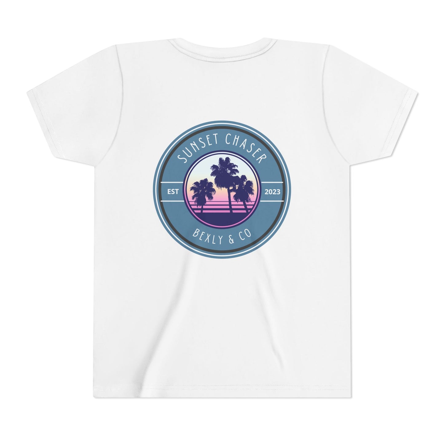 Sunset Chaser Palm Tree Youth Tee | Tropical Vibes, Summer Shirt, Beach Wear, Vacation Outfit, Gift for Kids
