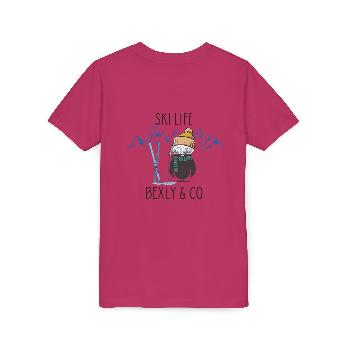 Youth Short Sleeve Tee - Ski Life Adventure Shirt for Young Skiers