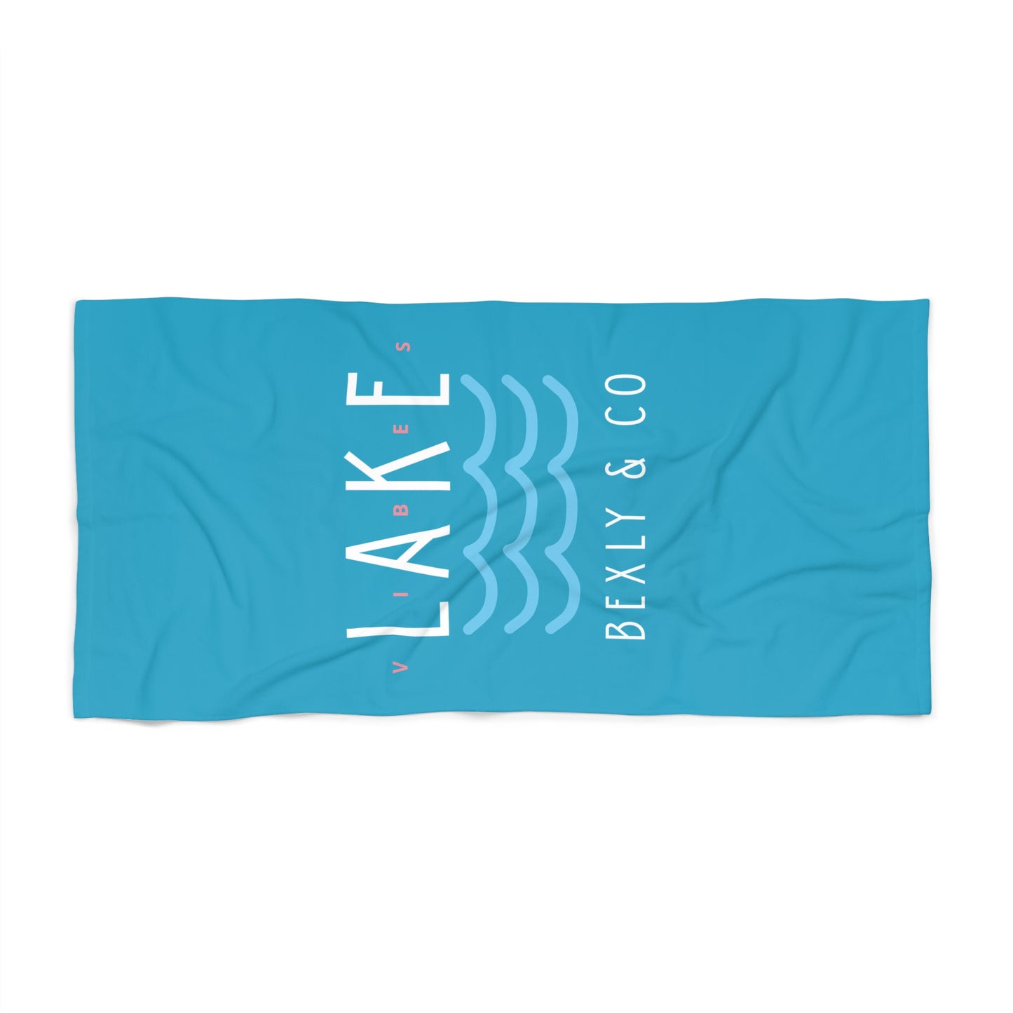 Lake Vibes Beach Towel - Perfect for Summer Days, Pool Parties, Lake Adventures, Vacation Essentials, Beach Accessories