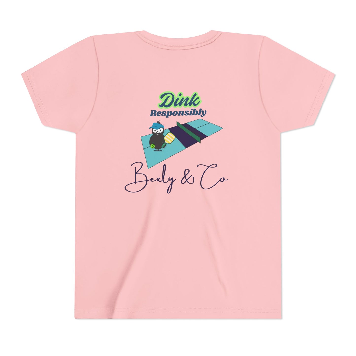 Funny Youth Short Sleeve Tee - 'Dink Responsibly' Design