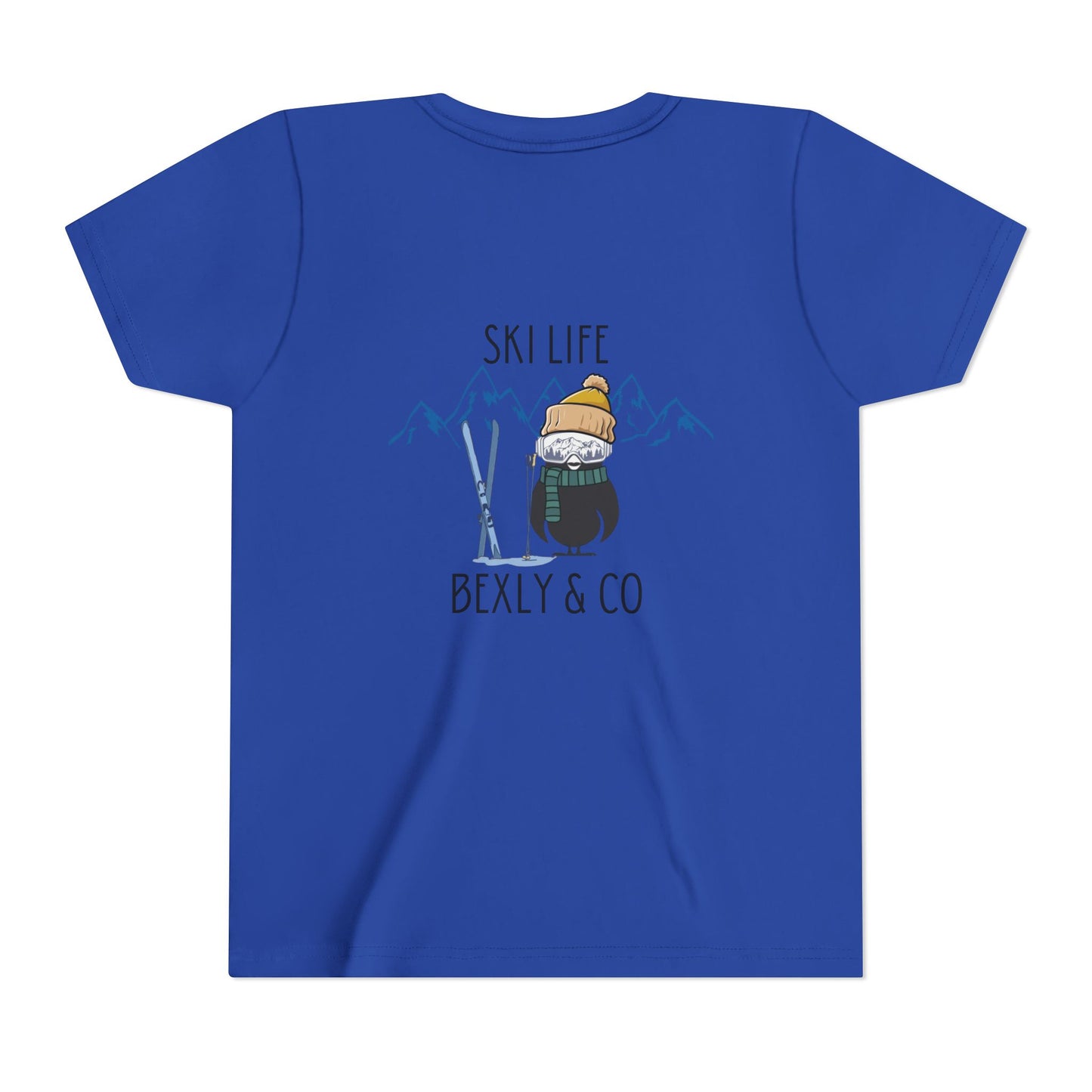 Youth Short Sleeve Tee - Ski Life Adventure Shirt for Young Skiers