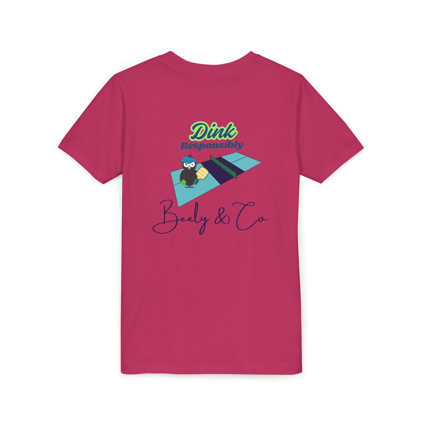 Funny Youth Short Sleeve Tee - 'Dink Responsibly' Design