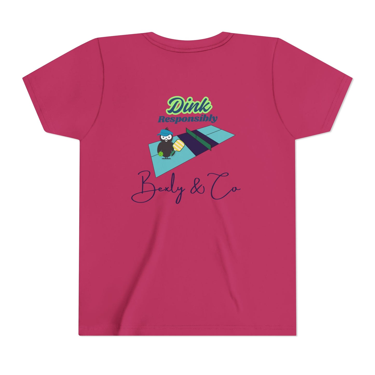 Funny Youth Short Sleeve Tee - 'Dink Responsibly' Design