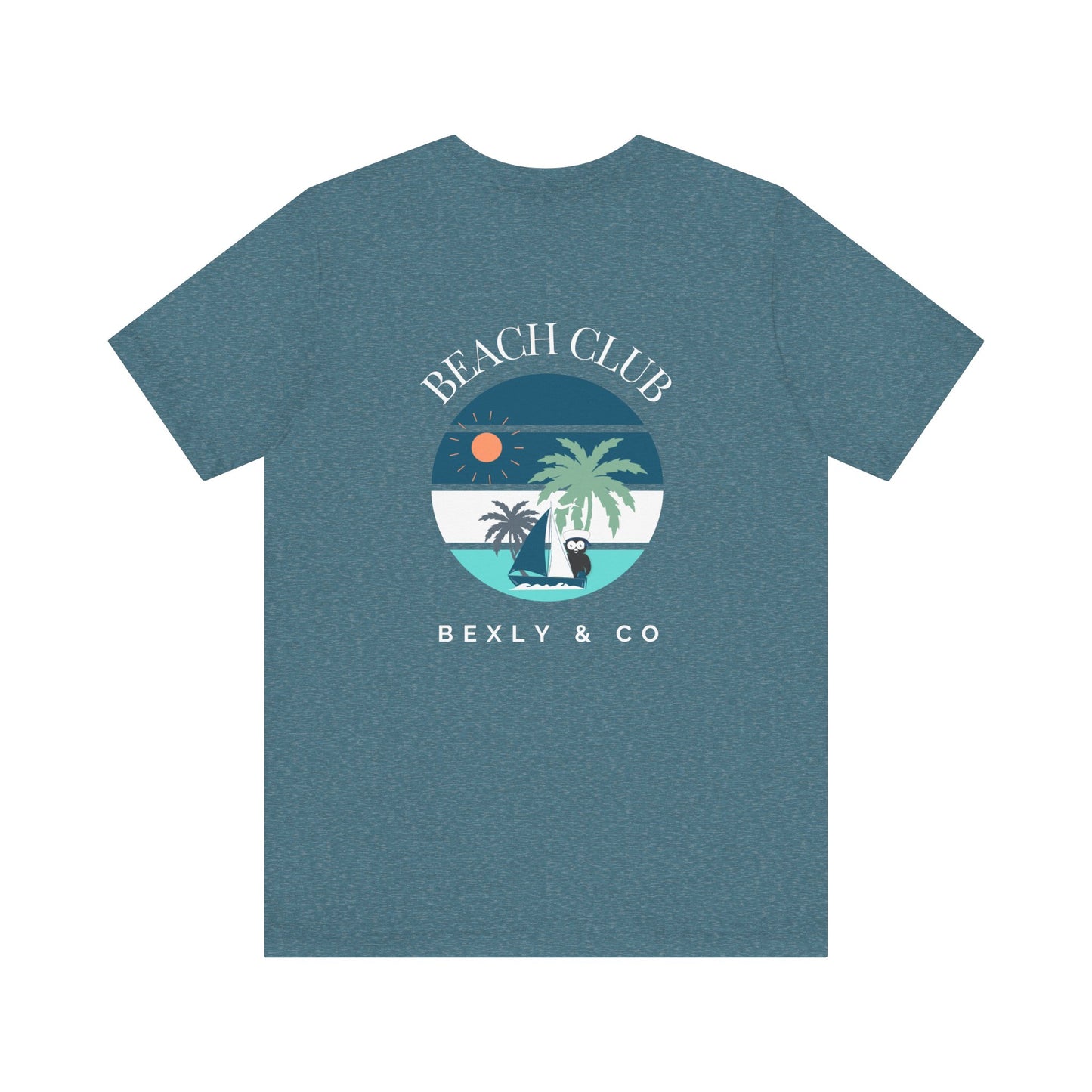 Beach Club Graphic Tee | Summer Vibe T-Shirt, Unisex Casual Wear, Perfect for Beach Days, Gift for Vacation Lovers, Palm Tree Design