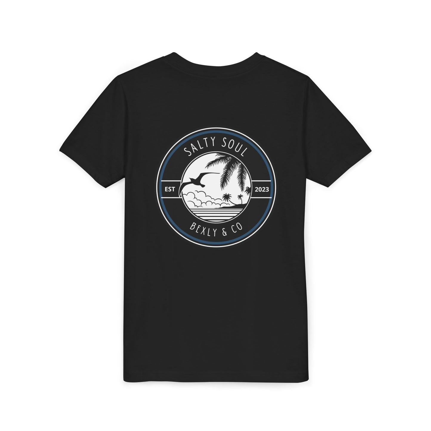 Salty Soul Youth Tee, Beach Vibes Shirt, Summer Fun Top, Kid's Vacation T-Shirt, Family Beach Day Outfit, Outdoor Adventure Wear