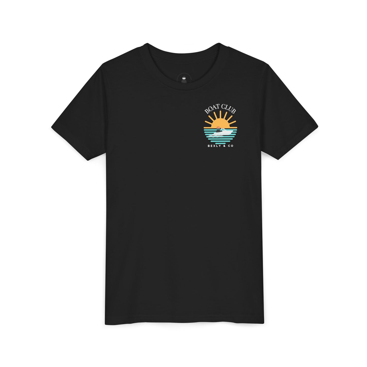 Youth Boat Club Short Sleeve Tee - Sunset Vibes T-Shirt for Young Adventurers