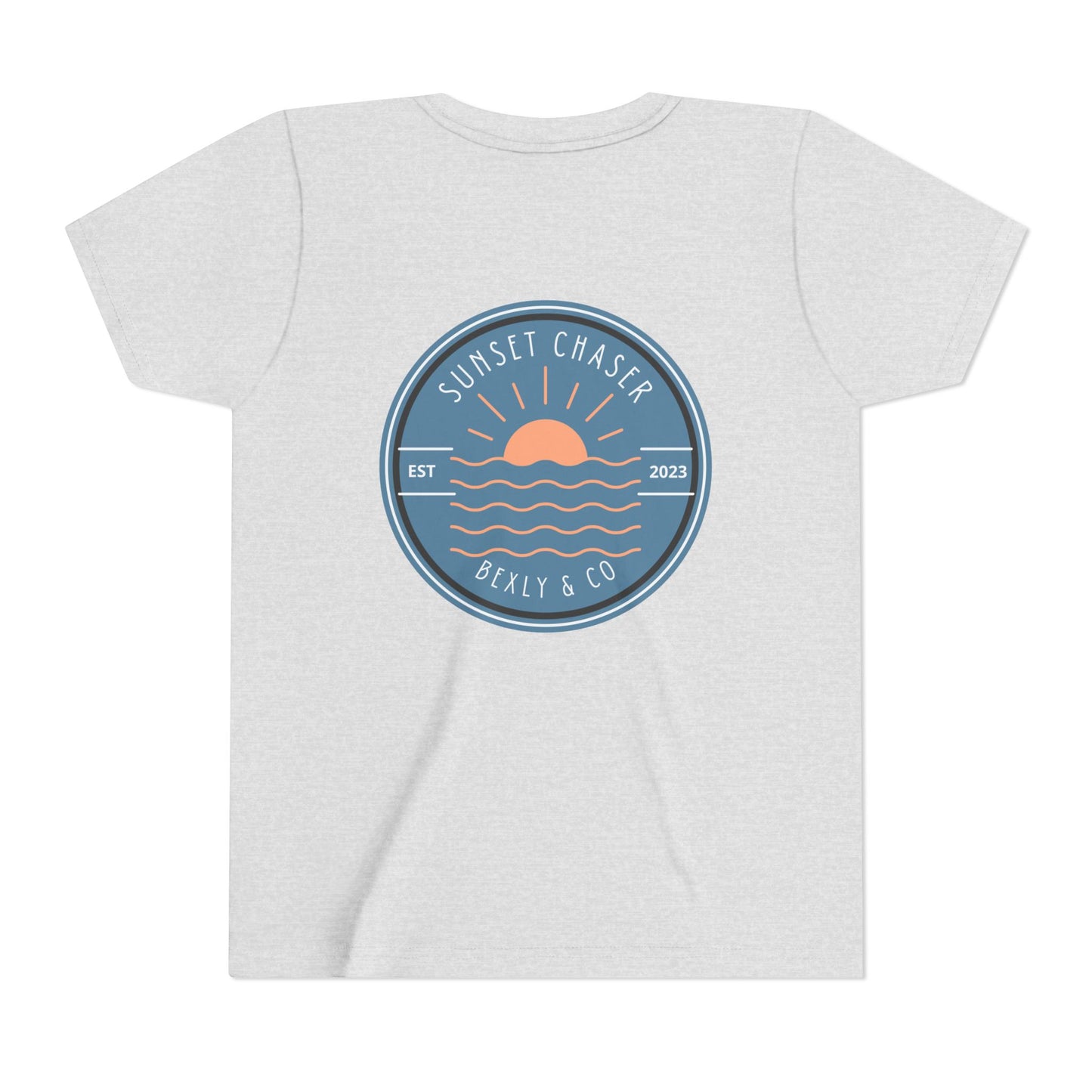 Sunset Chaser Youth Tee, Fun Summer Shirt for Kids, Perfect Gift for Birthdays, Beach Days, Outdoor Adventures