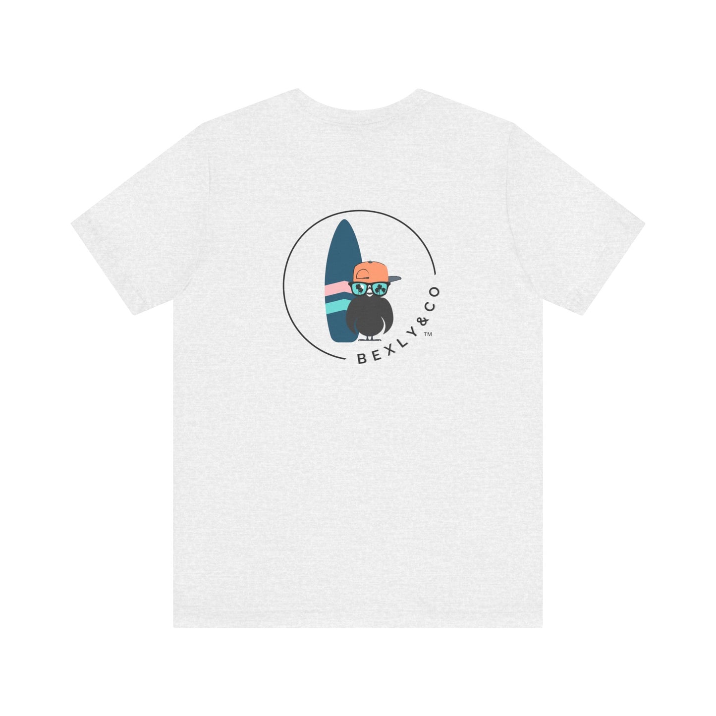 Unisex Stylish Tee- Surfer Blue Board