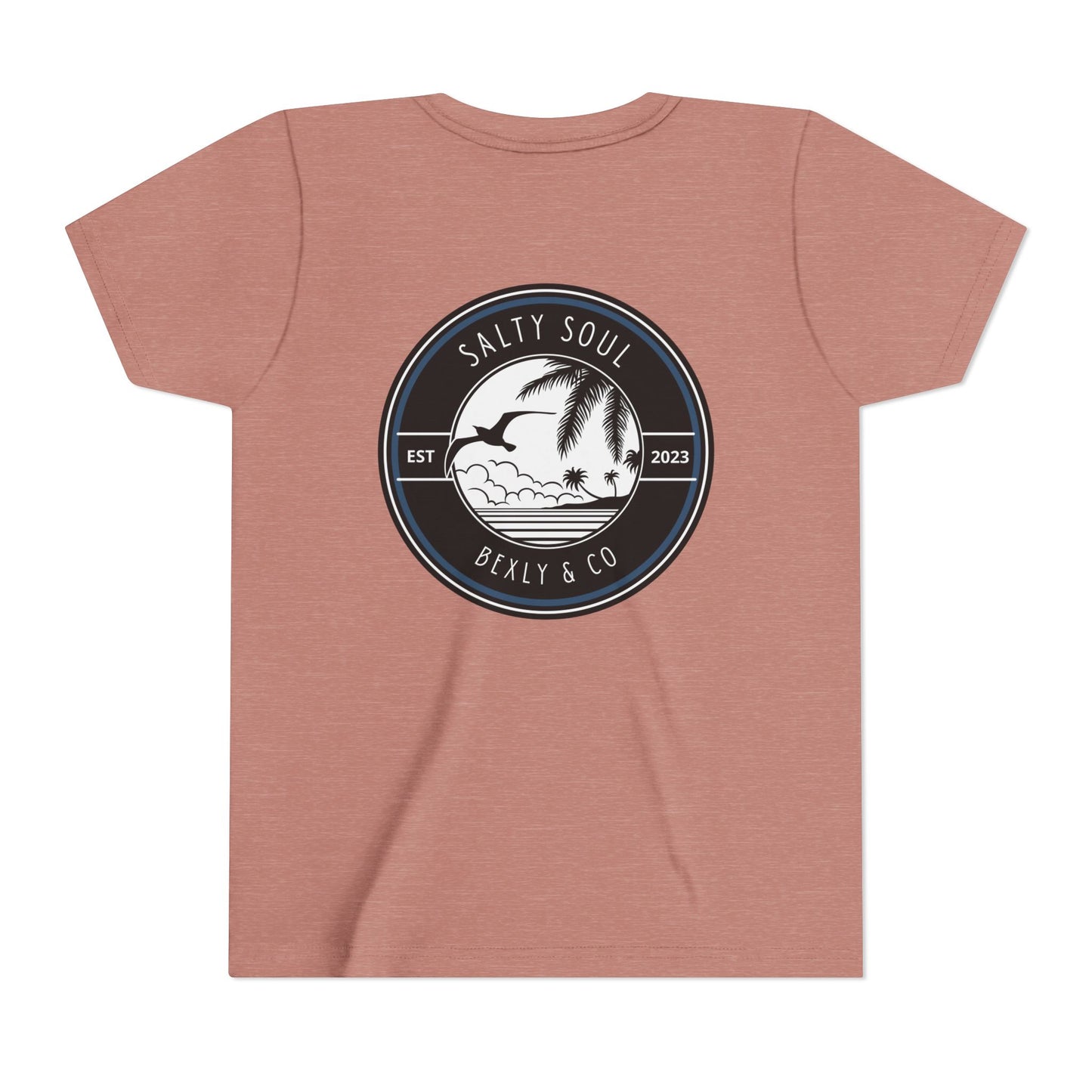 Salty Soul Youth Tee, Beach Vibes Shirt, Summer Fun Top, Kid's Vacation T-Shirt, Family Beach Day Outfit, Outdoor Adventure Wear