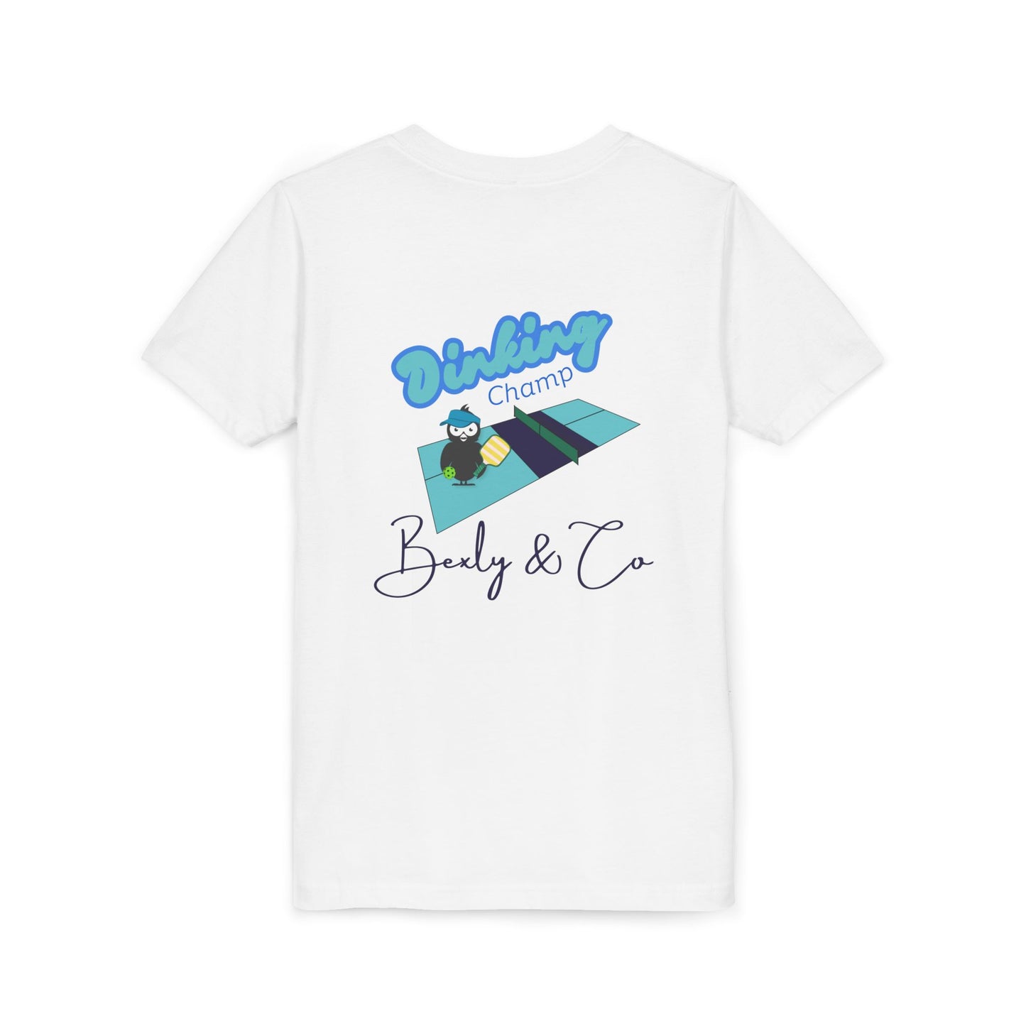 Youth Short Sleeve Tee - Dinking Champ Design for Young Athletes