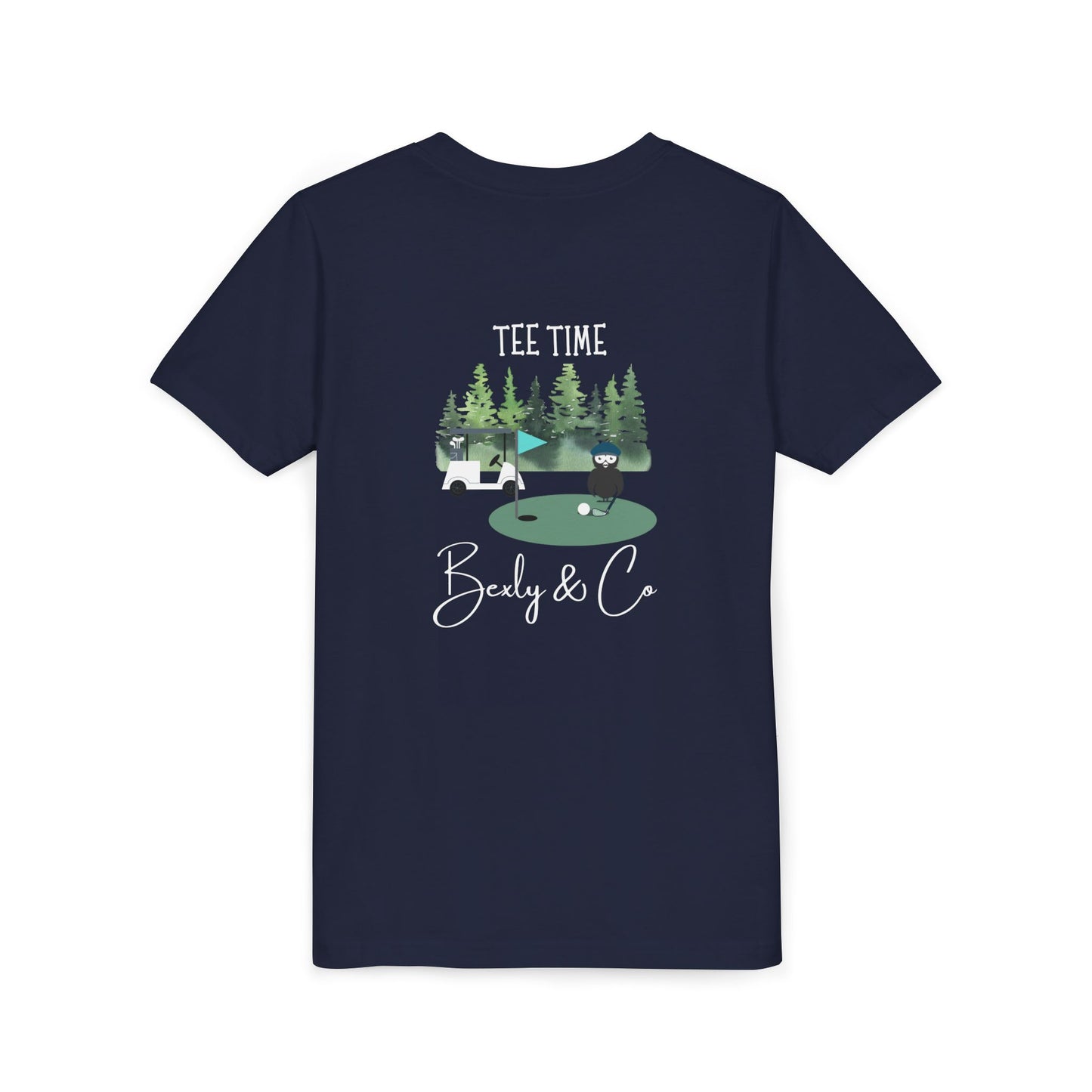 Youth Golf Cart Tee - Fun Short Sleeve T-Shirt for Kids