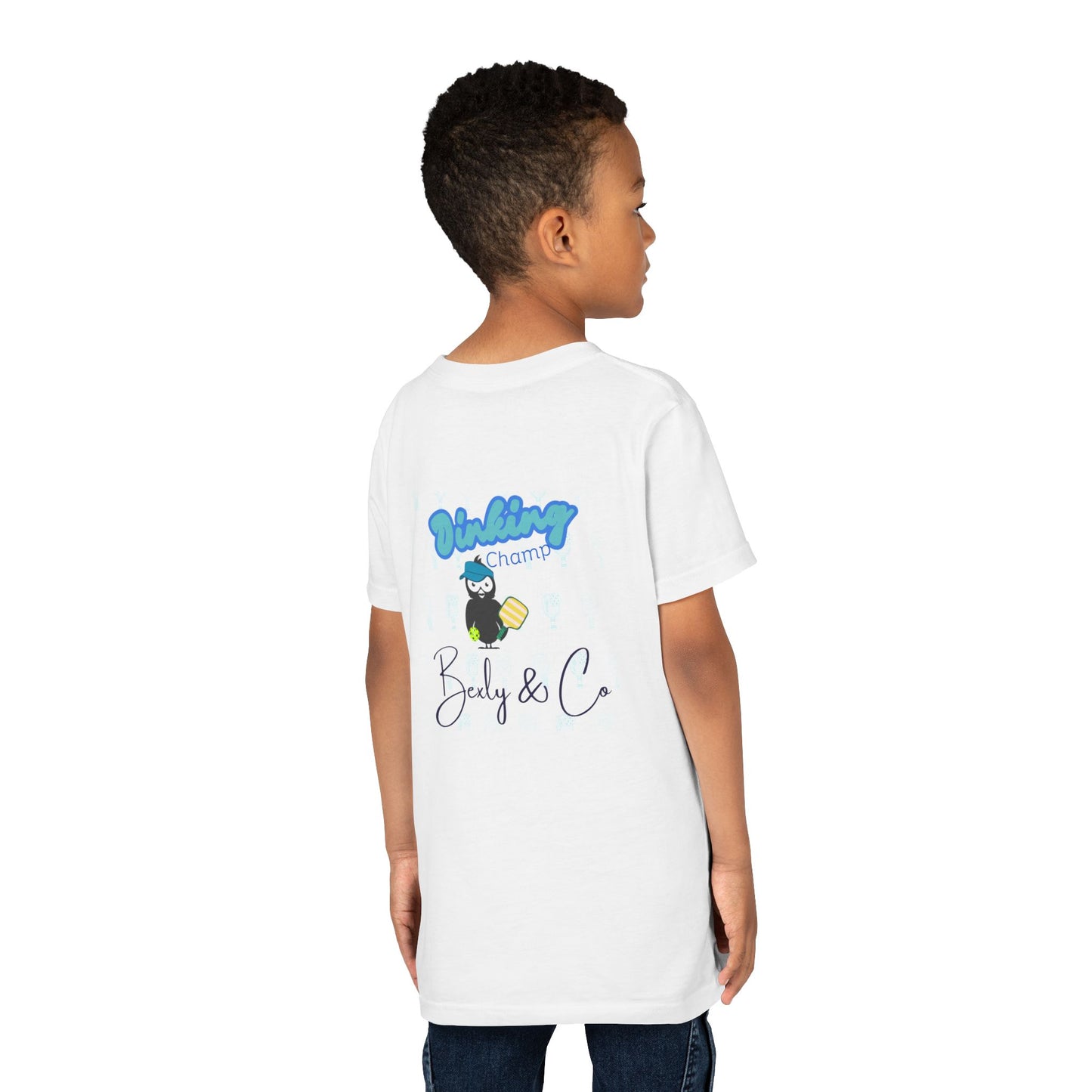 Youth Unisex Short Sleeve Tee - Fun 'Dinking Champ' Design for Active Kids