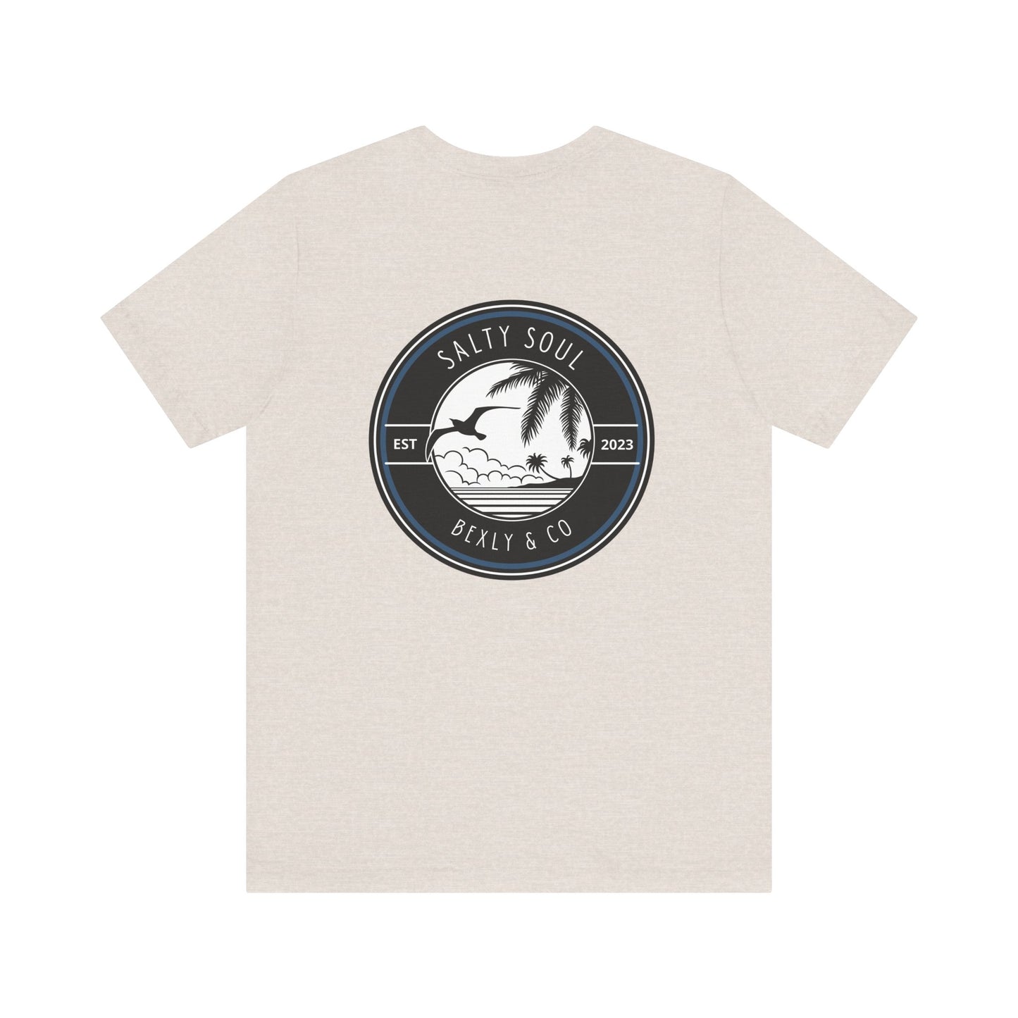 Salty Soul Unisex Tee - Beach Vibes, Summer Casual Wear, Great for Surfing, Gifts for Ocean Lovers, Relaxed Fit