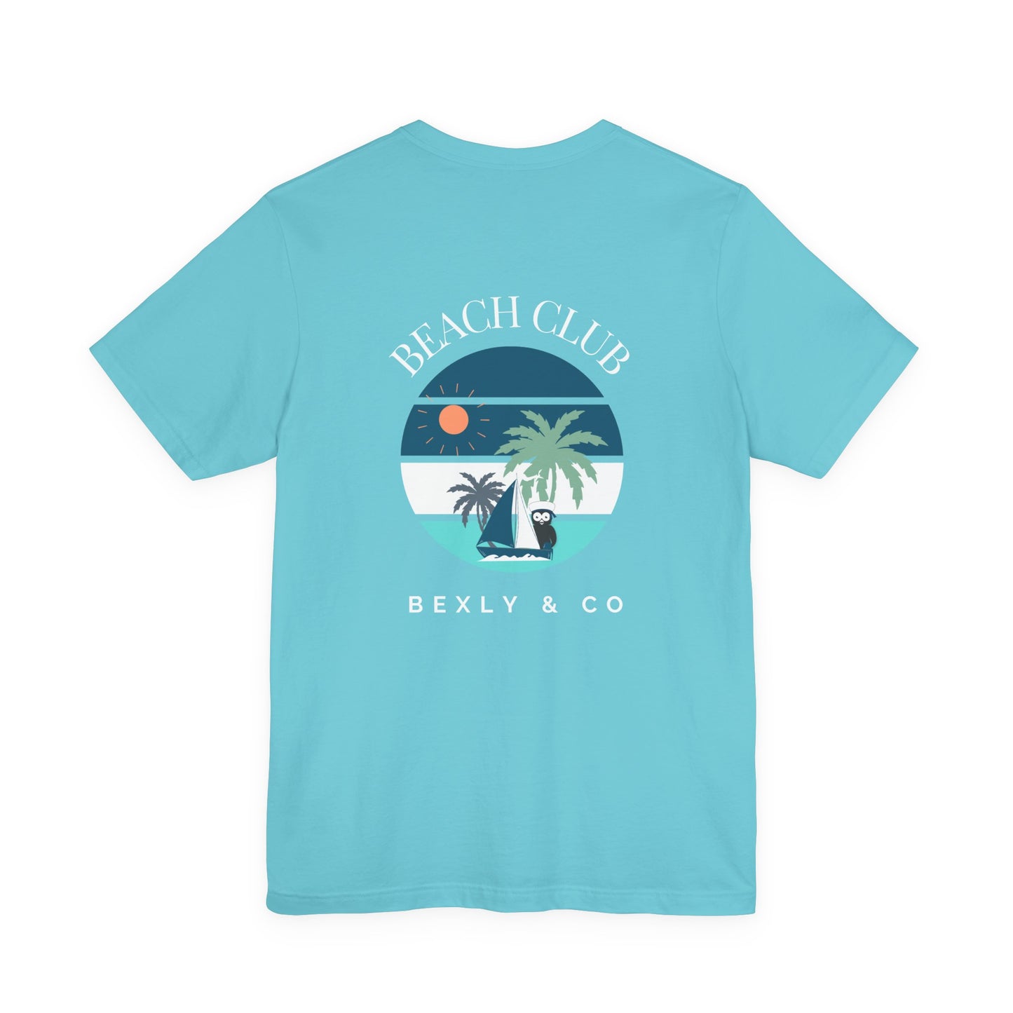 Beach Club Graphic Tee | Summer Vibe T-Shirt, Unisex Casual Wear, Perfect for Beach Days, Gift for Vacation Lovers, Palm Tree Design